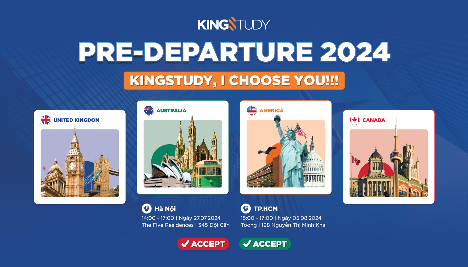 Pre-Departure 2024: KingStudy, I choose you